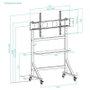 Tooq Soporte de Suelo Optimus para Pantallas de 60-105 Pulgadas Negro
